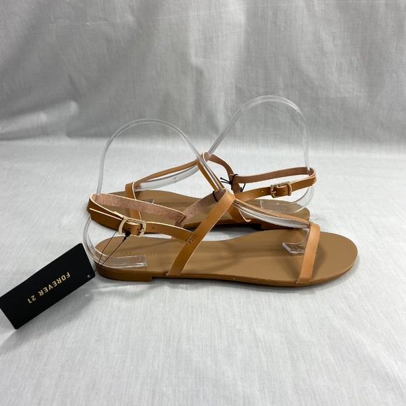 Forever 21 Shoes - ❤️5/$25❤️ Forever 21 Tan Sandals NWT Size 8